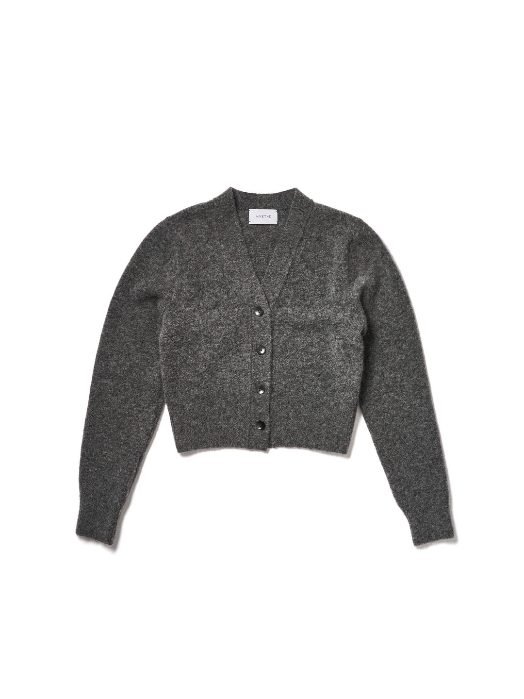 MOHAIR V-NECK CARDIGAN_GREY [PRE-ORDER 10/20 예약배송]