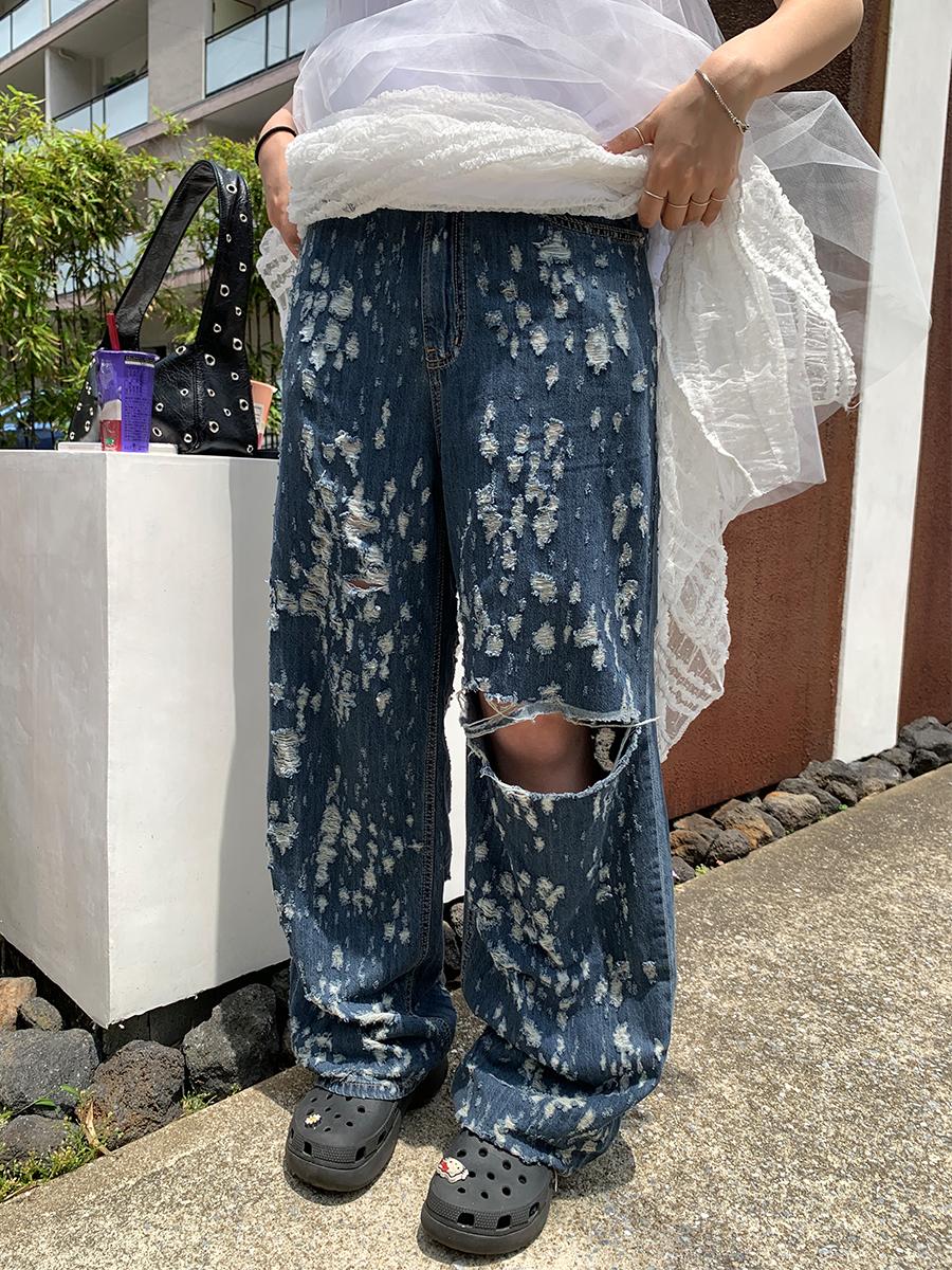 Bleached jeans