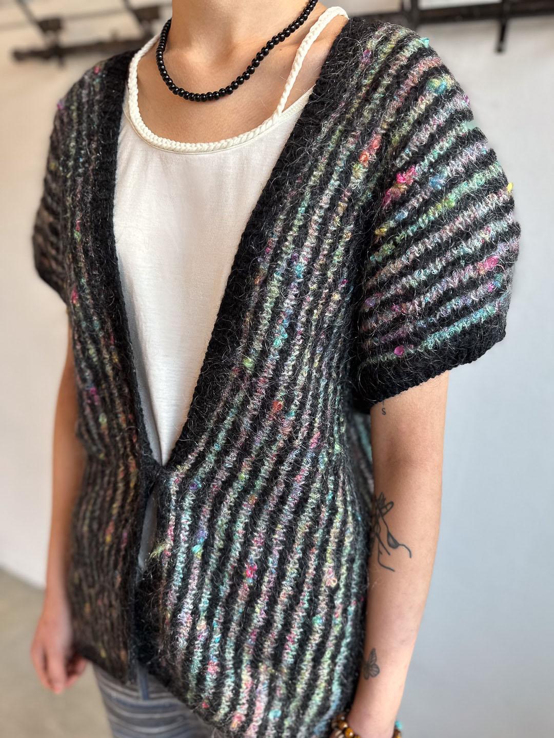 Handmade Glitter Puff Vest S0935