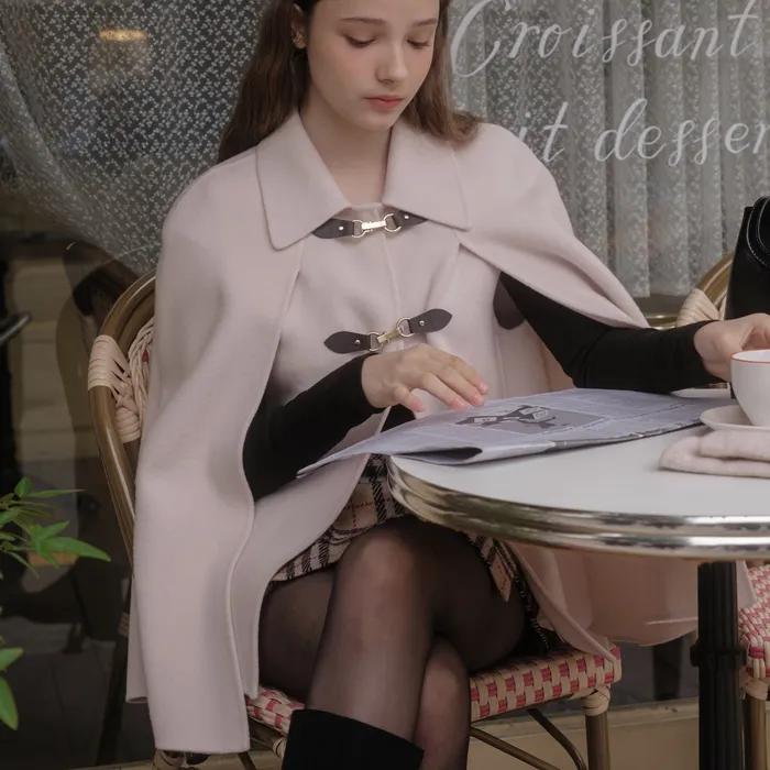 아르보 케이프 코트[IVORY]