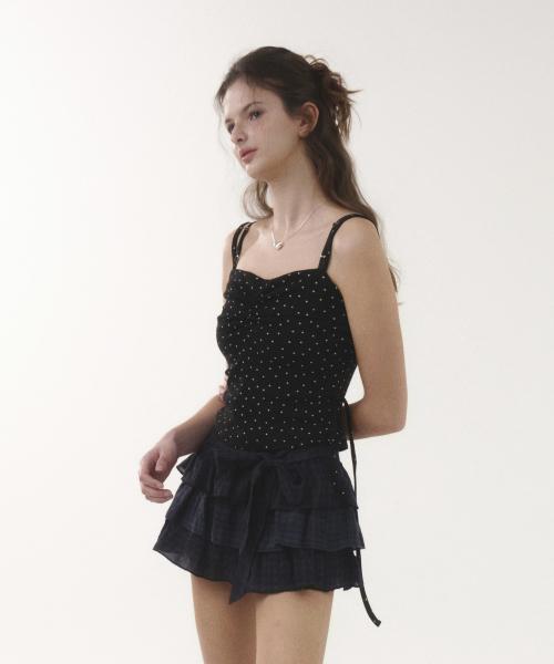 CHERIE DRAPE TOP [STARLIT BLACK]