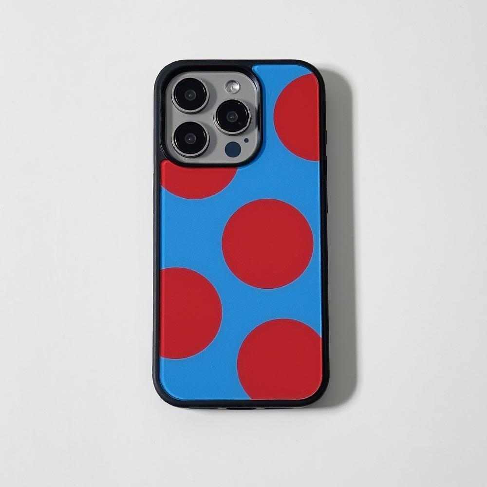 [범퍼] Big Dot Red Blue 빅 도트 레드 블루 (글로시/에폭시)