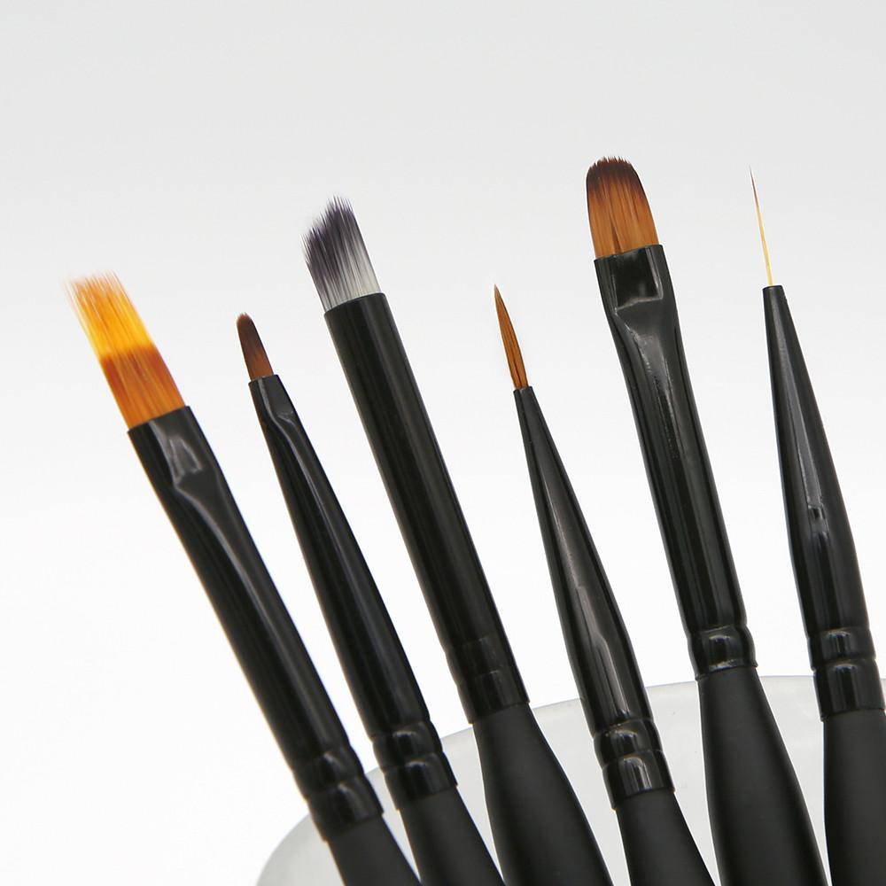 젤로젤로 셀프젤네일아트 네일붓 디자인 플렉서블 브러쉬 6종 세트