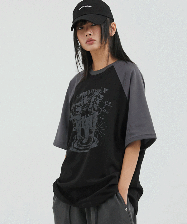 어커버 드리밍 레글런 오버핏 반팔 티셔츠 8color