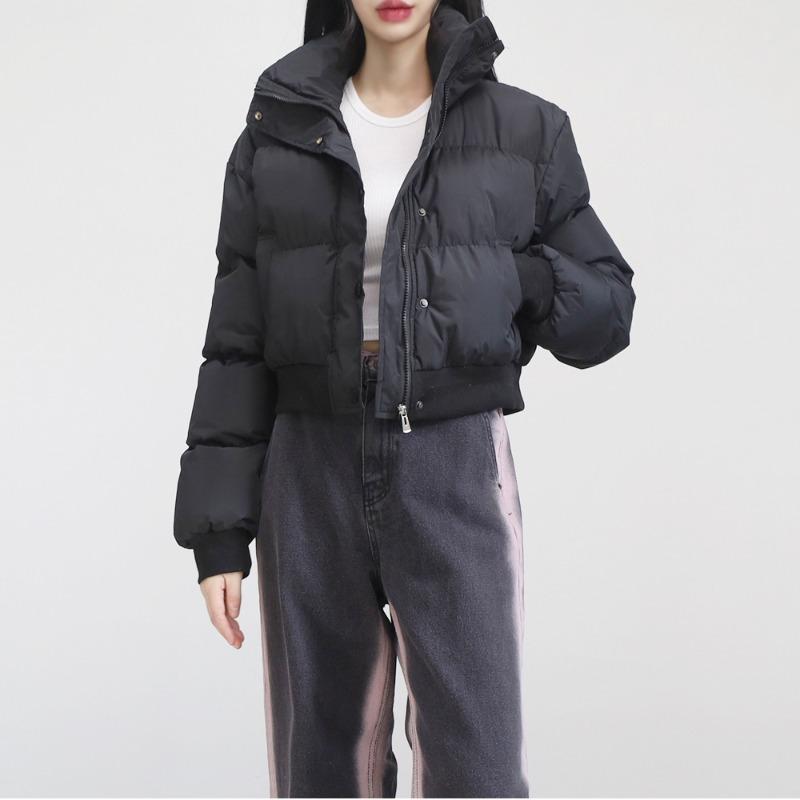 코젤라 하이넥 크롭 패딩