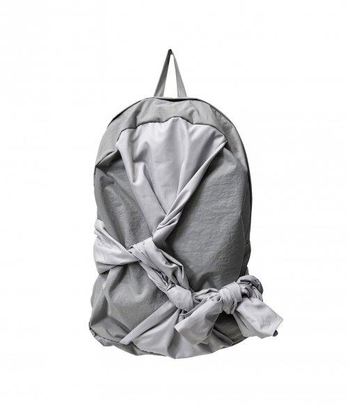 이우가마카라스(IUGAMAKARAS)  Knotted Backpack (Nylon-Silver) - 사이즈 & 후기 | 무신사