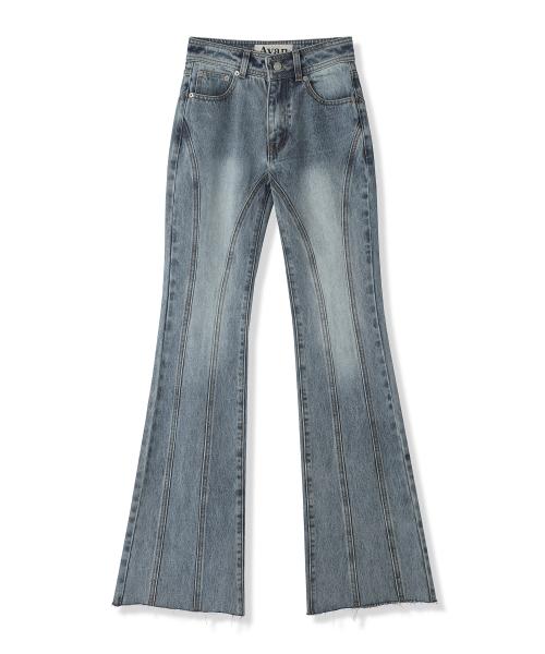 Thin Bootscut Pants WASHING LIGHT BLUE