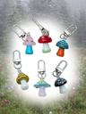 mushroom keyring