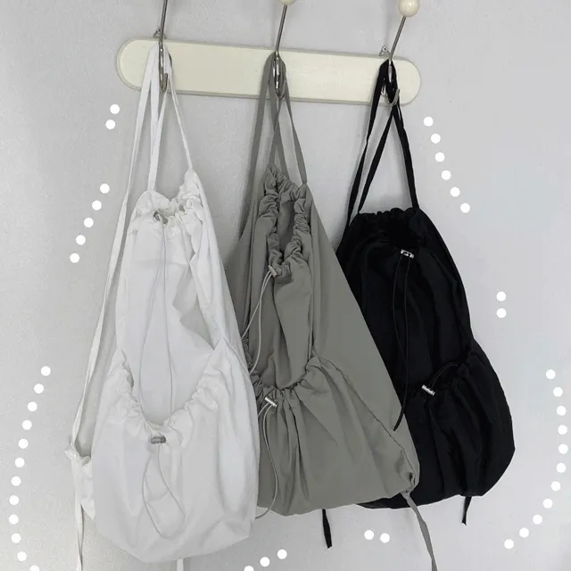 [당일출고] 미드 스트링 나일론 백팩 / 복조리 숄더백