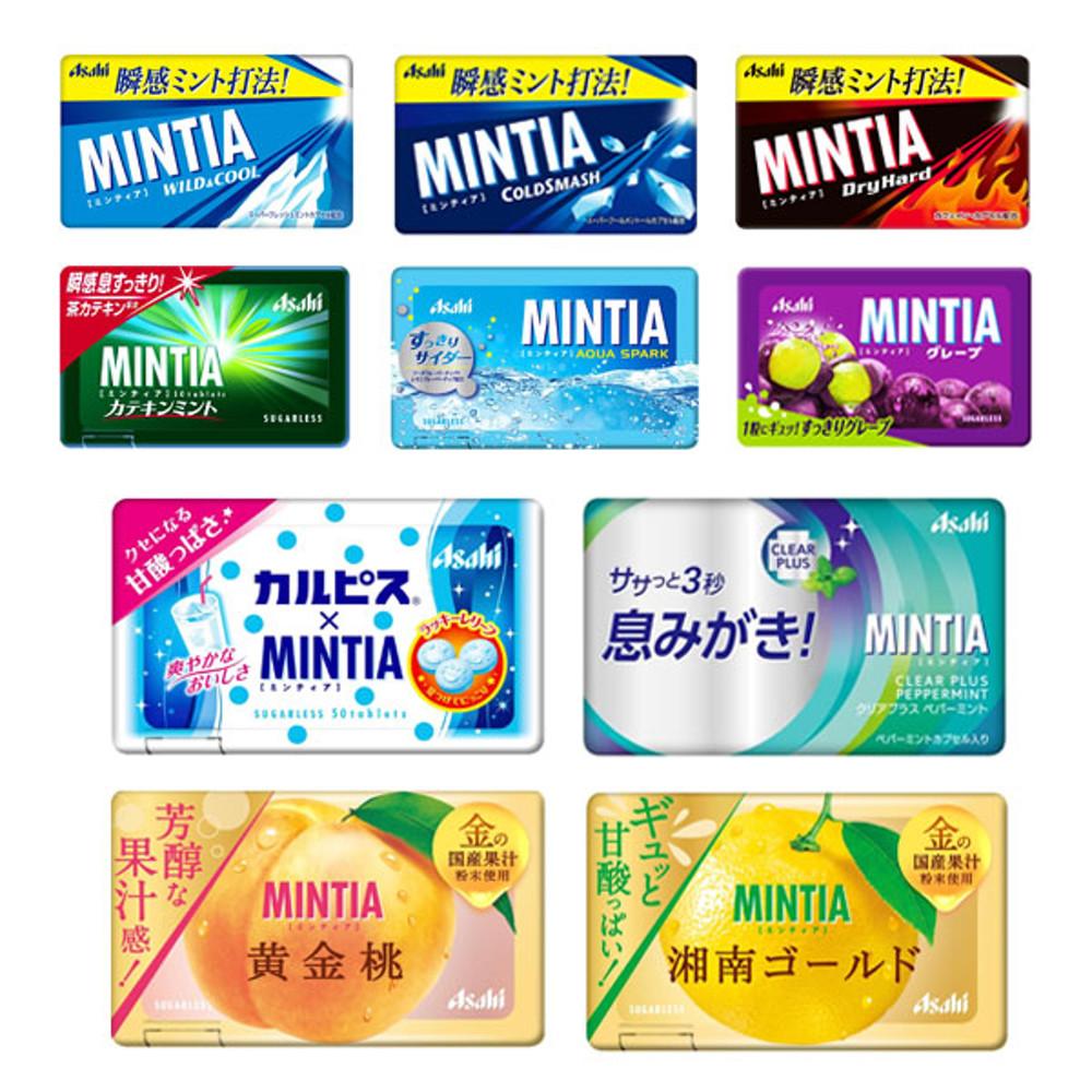 [ASAHI] MINTIA 민티아 10개세트 9종 / 아사히민티아 목캔디 일본사탕 민트사탕