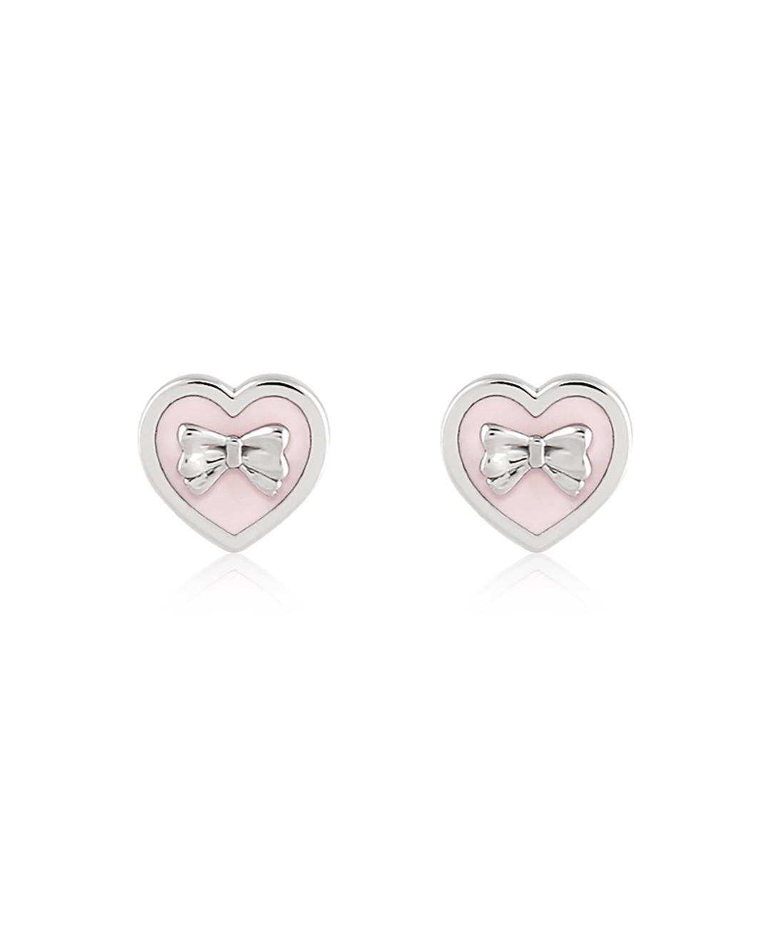 [s925post] 하트 리본 이어링🎀