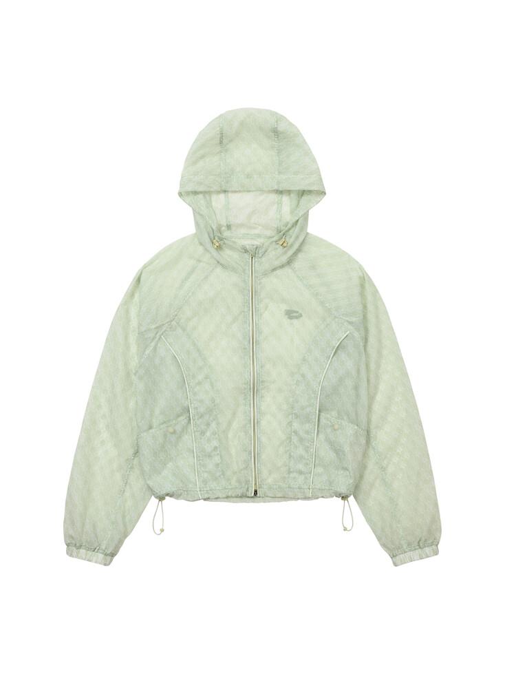 Flower Windbreaker Light Green