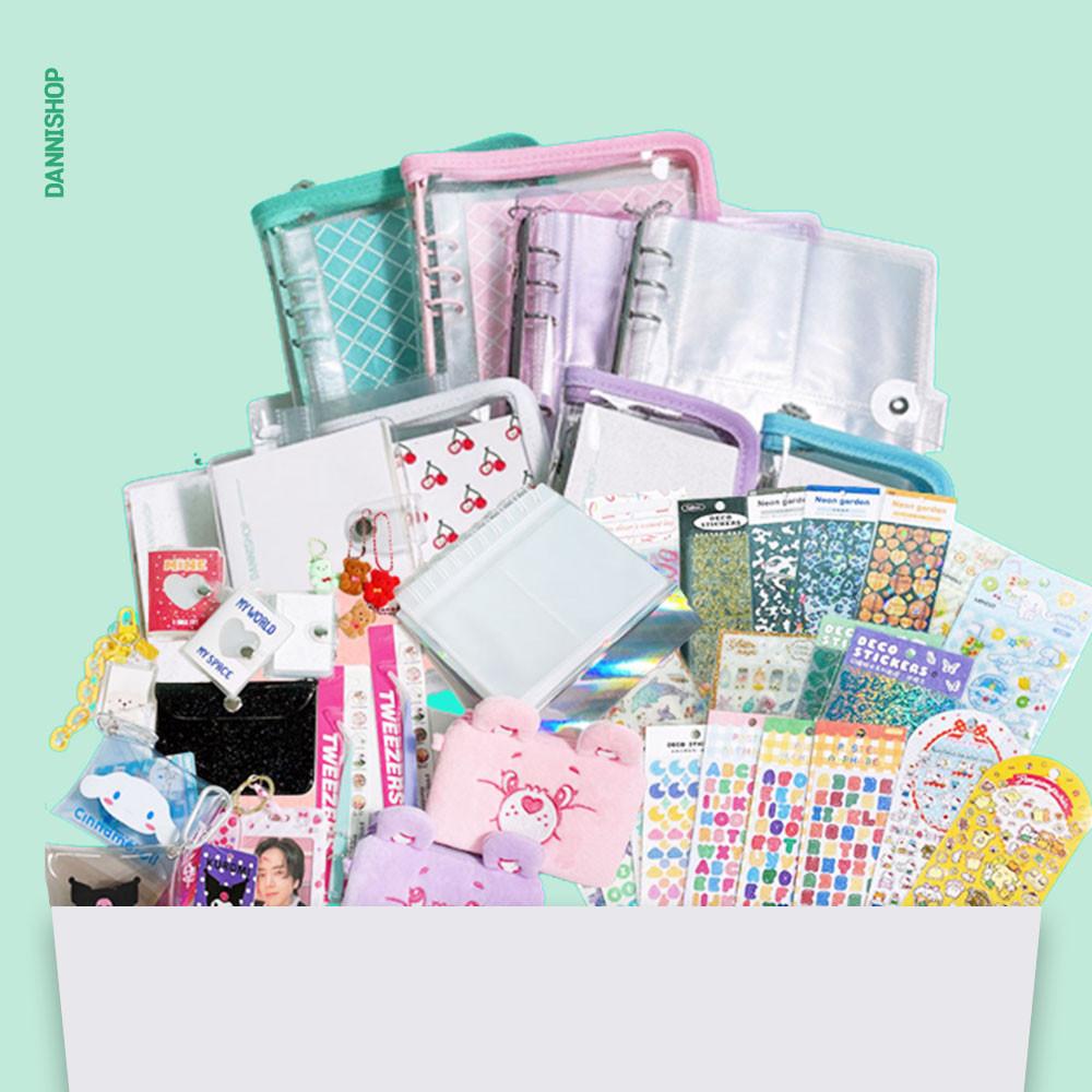 포토다이어리 꾸미기 다꾸랜덤박스 컨페티 스티커 포카 앨범 바인더 핀셋 등 문구 덕후 선물