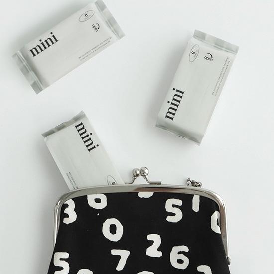 오늘의 딜! 올챌린지 미니 휴대용 물티슈 8매 10팩/세제/화장지