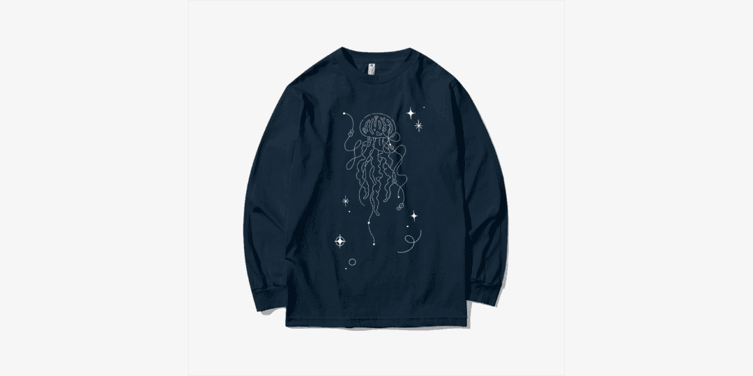 해파리 (white line)_long sleeve