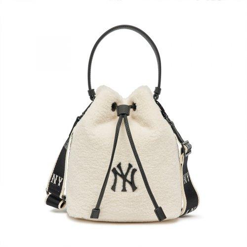 베이직 스몰로고 후리스 버킷백 NY (Cream)