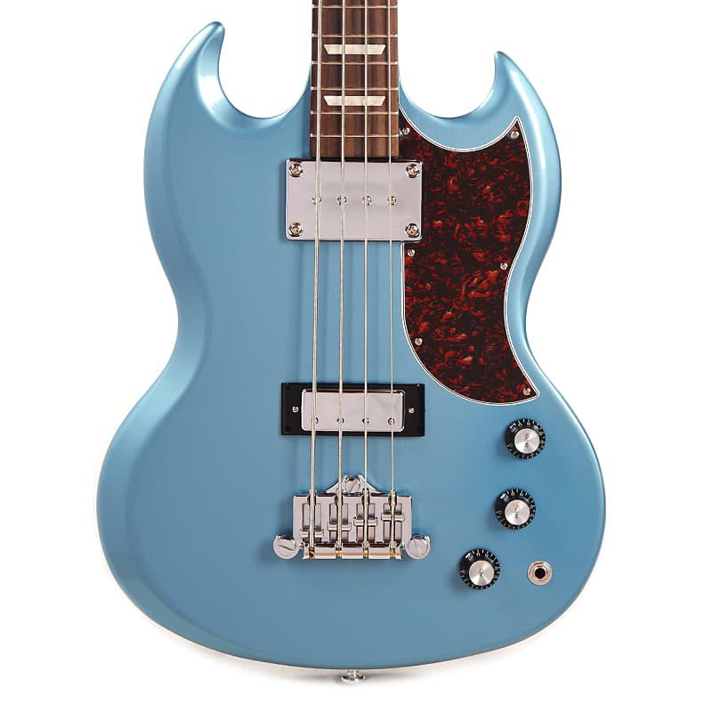 Gibson Modern SG Standard Bass Pelham Blue w/Tortoise Pickguard (CME Exclusive)