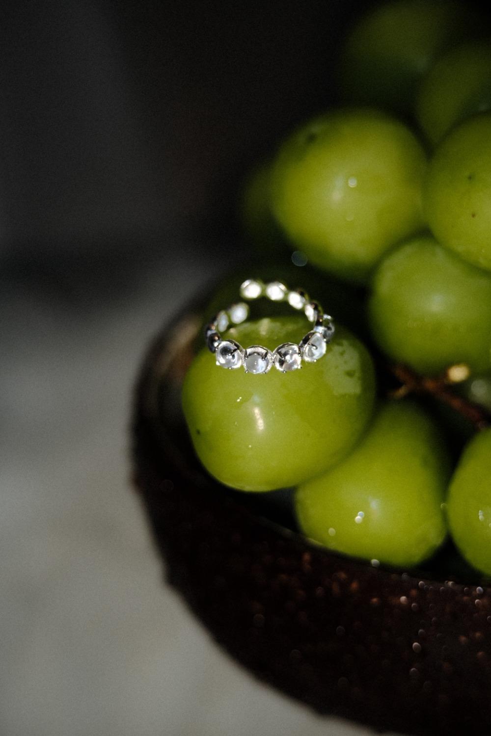 [당일 배송] 버블 오브 크리스탈 오픈 반지