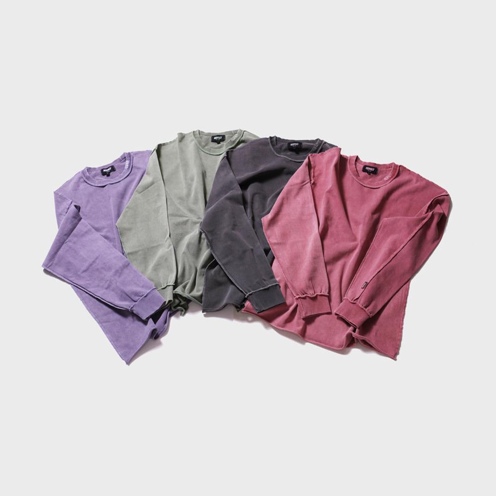 피그먼트 리버스 스티치 롱슬리브 (4컬러)