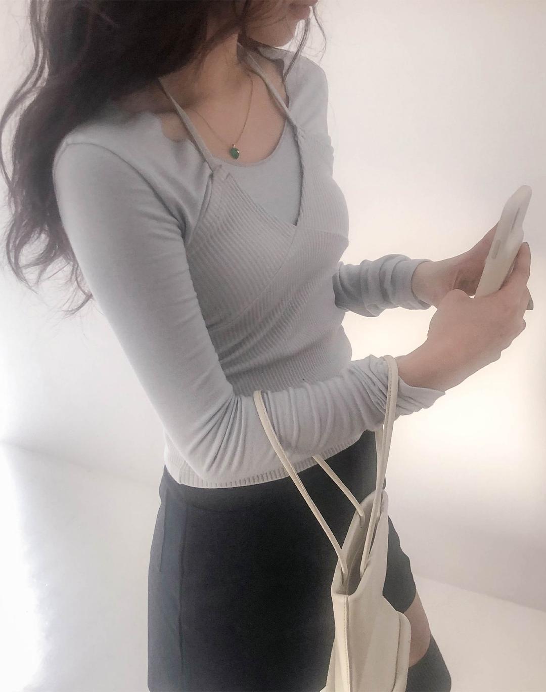 주문폭주🎉 cling layered tee set (3color)