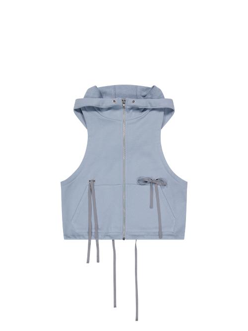 뚜오미오(TUOMIO)  LACED UP VEST [BLUE] - 사이즈 & 후기 | 무신사