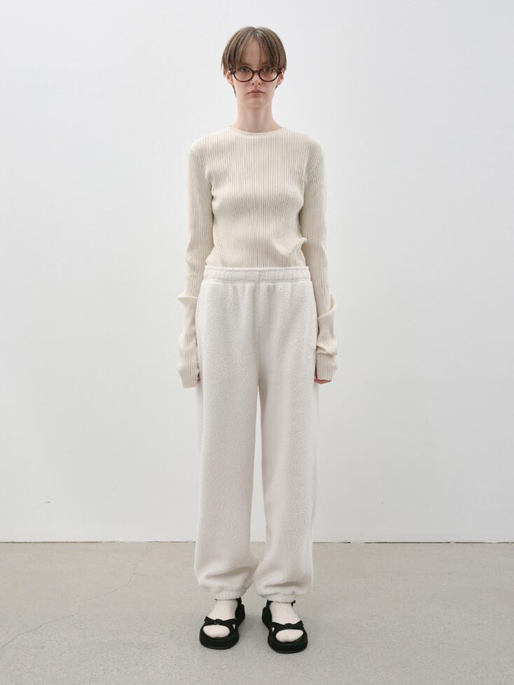 [2ND RESTOCK] FLUFFY JOGGER PANTS _ CREAM