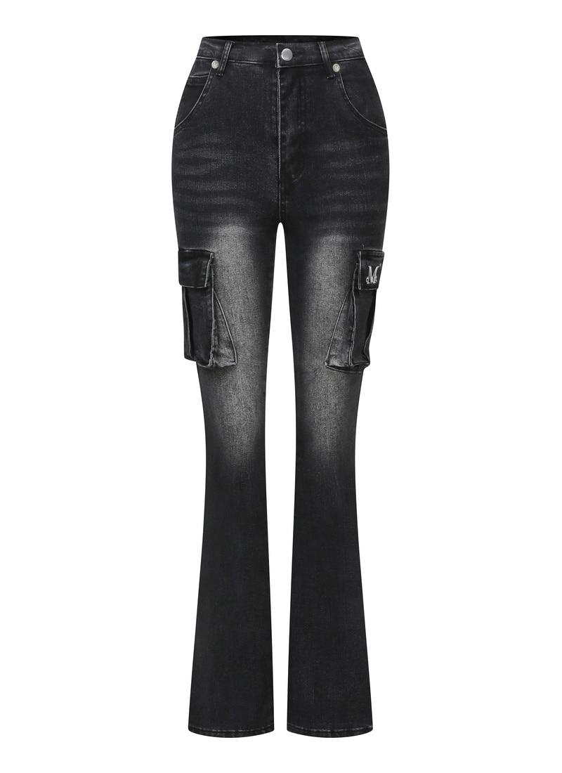 LUBEL BOOTS CUT CARGO DENIM PANTS 루벨 부츠컷 카고 데님 팬츠