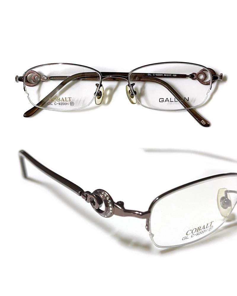 [중고] GALLAN 겔랑 빈티지 엔틱 골드 반무테 안경