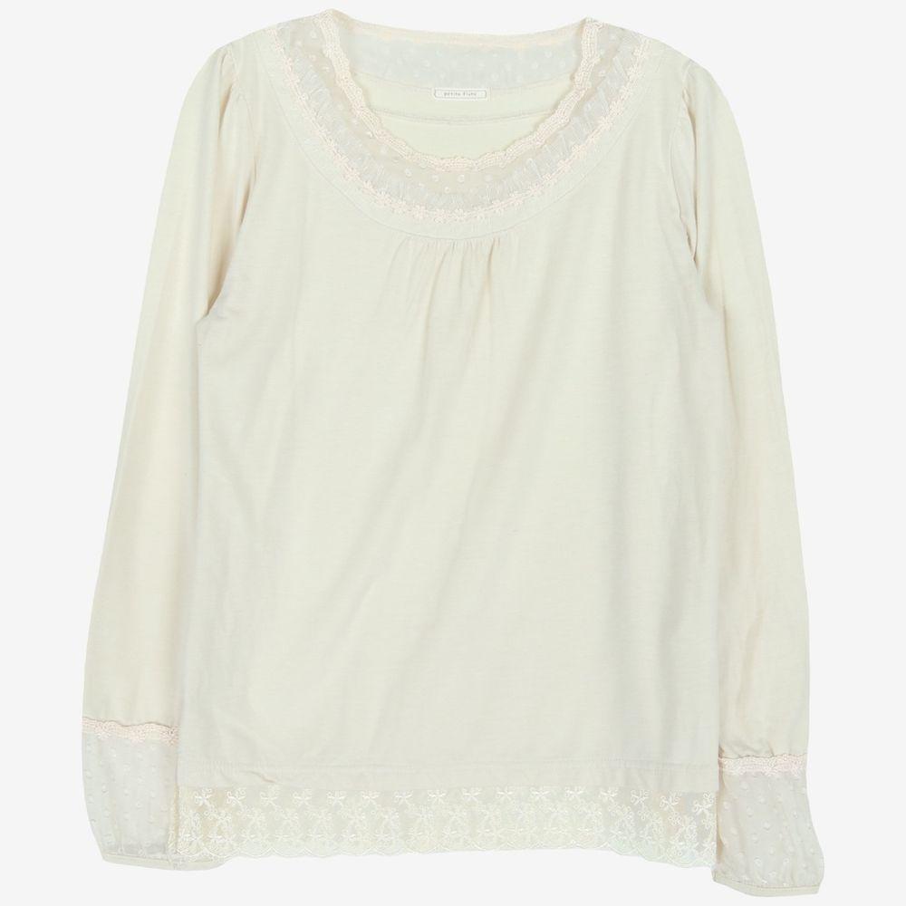 PETITE FLUTE 폴리 레이온 긴팔 티WOMEN(S)YT0128