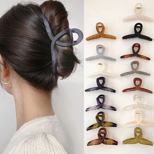 13cm 빅사이즈 대왕 숱많은 긴 머리 꼬임 올림머리 집게핀