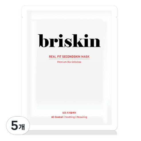 브리스킨 리얼 핏 세컨드스킨 마스크팩 SOS 트러블케어, 1개입, 5개