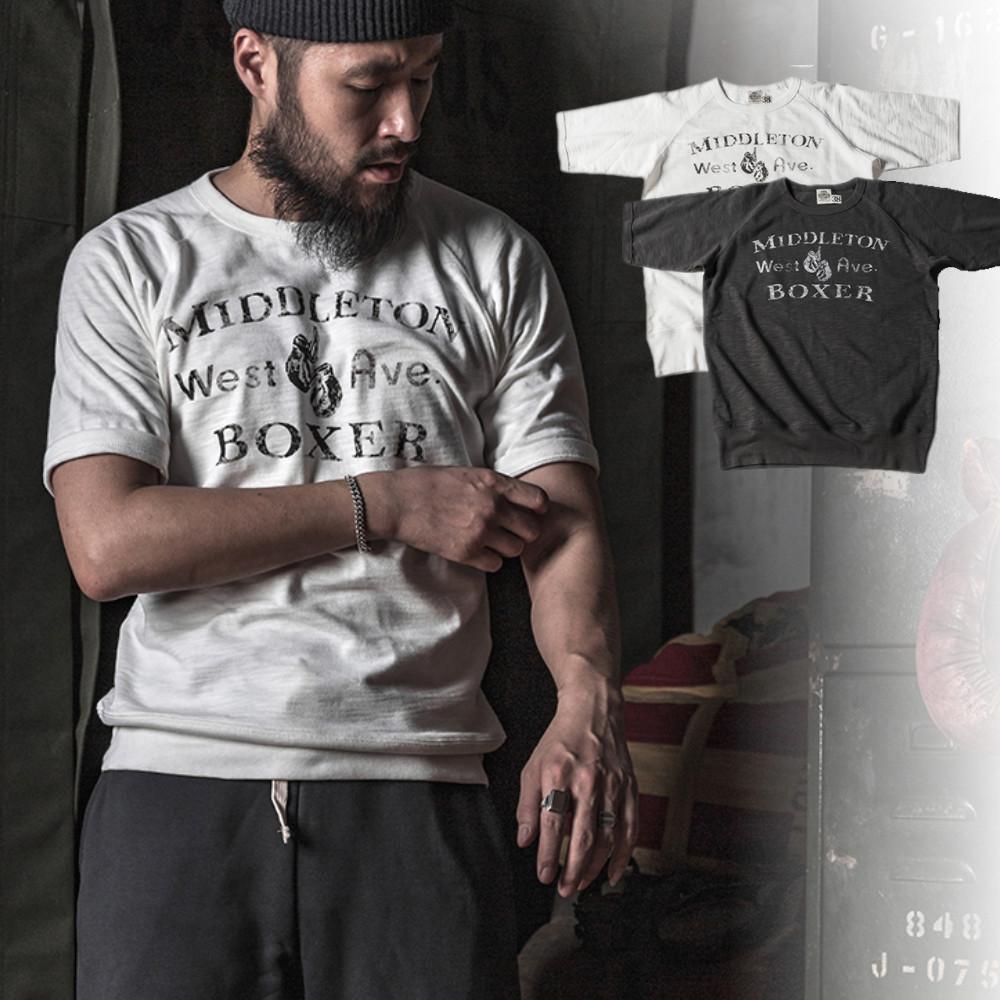 브론슨 bronson 2021 Boxer 복서 반팔 레글런 티셔츠 아메카지 워크웨어