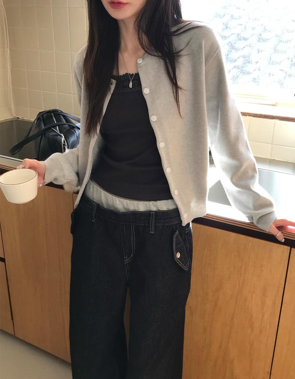 오브나인 클래식 울 CARDIGAN