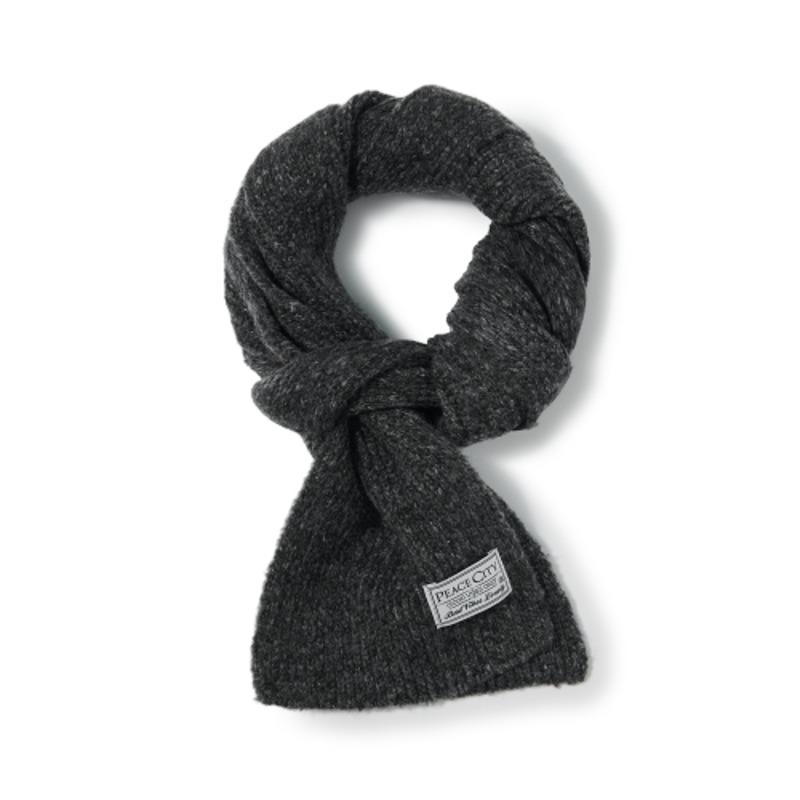 피스시티 부클 머플러_차콜