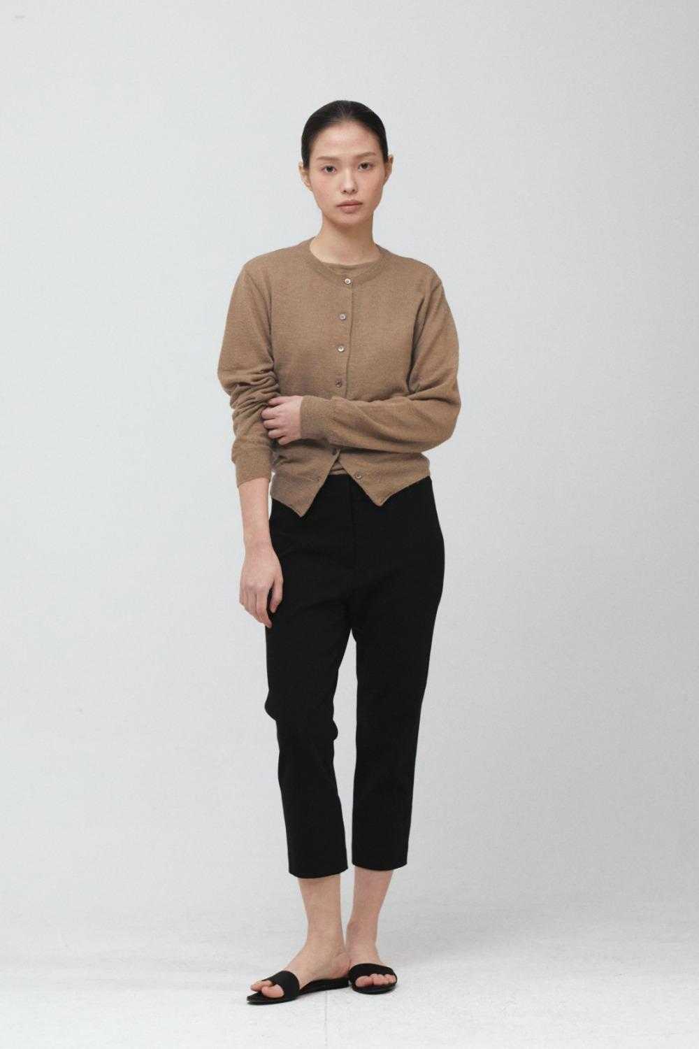 Elson Kid-mohair Cardigan Set  (Mocha Mousse)