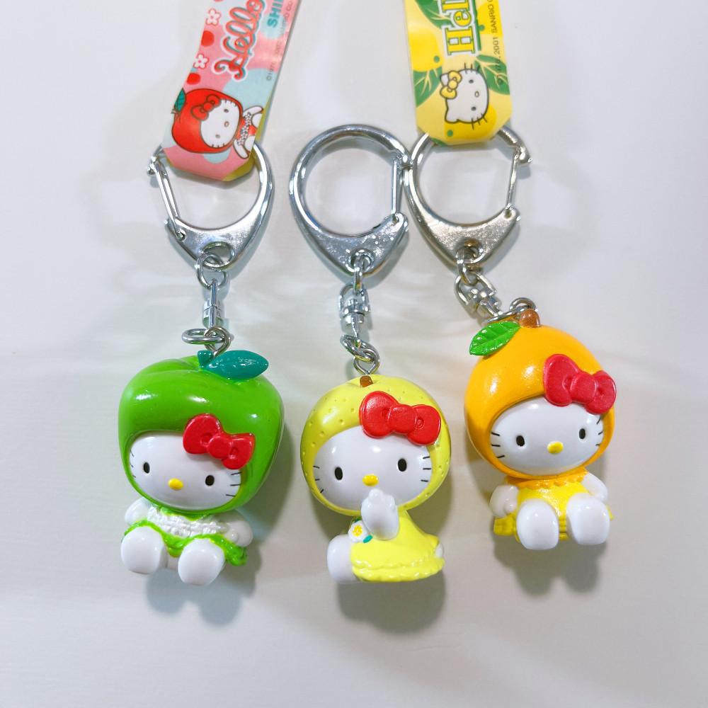 [중고] [국내배송] 헬로키티 후르츠 과일키티 키링들! 후르츠키티 과일키티키링 헬로키티스트랩 키티키링