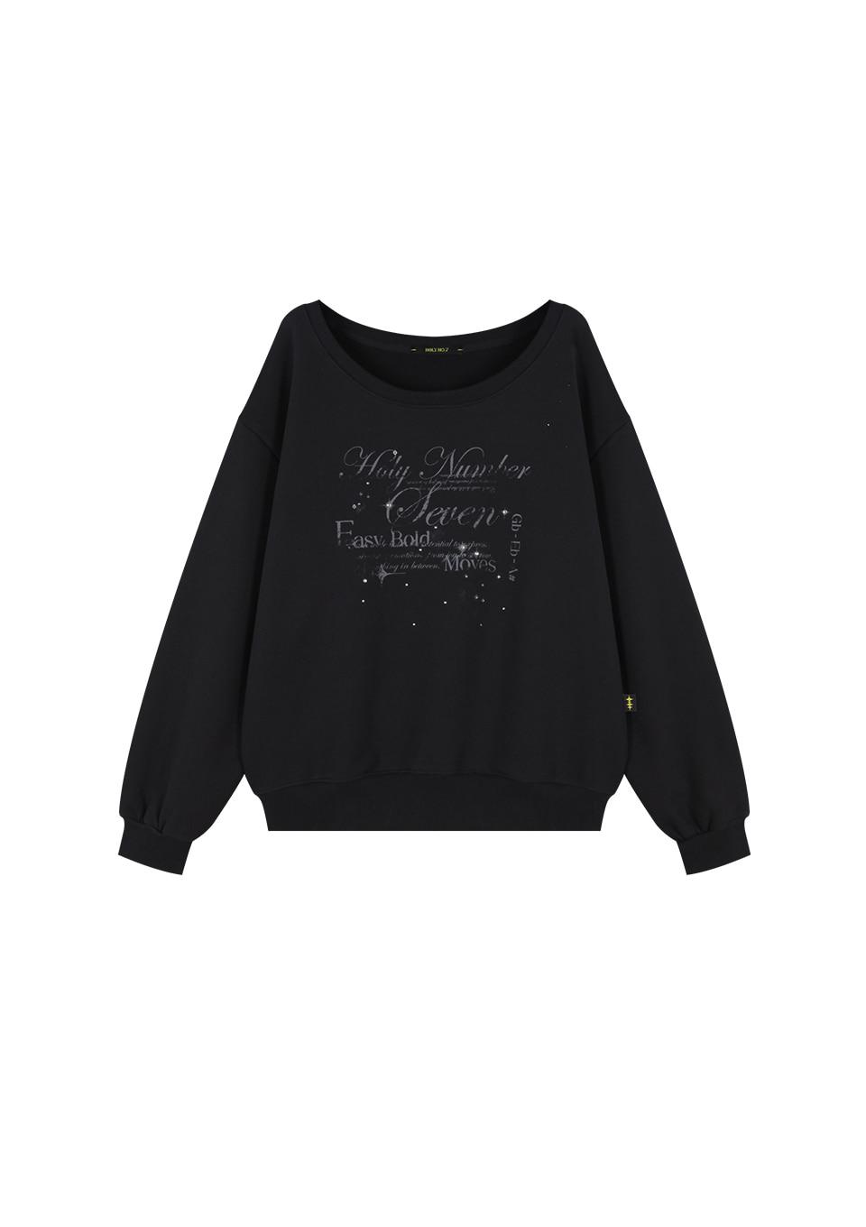 [2nd REORDER] 걸스힙합 러블리 리본 큐빅 오픈숄더_차콜GIRLS HIPHOP LOVELY RIBBON CUBIC OPEN SHOULDER_CHARCOAL