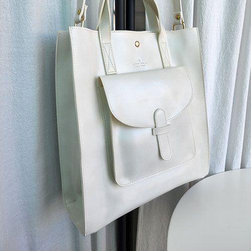 [당일발송/특가] 빅포켓 스퀘어 토트백 숄더백 쇼퍼백 4COLOR