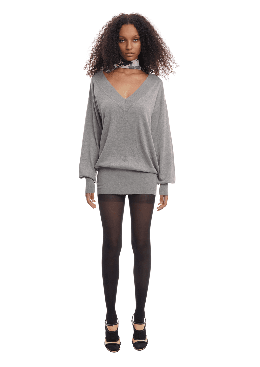 DEEP JUMPER IN GREY MARL - Grey Marl / S