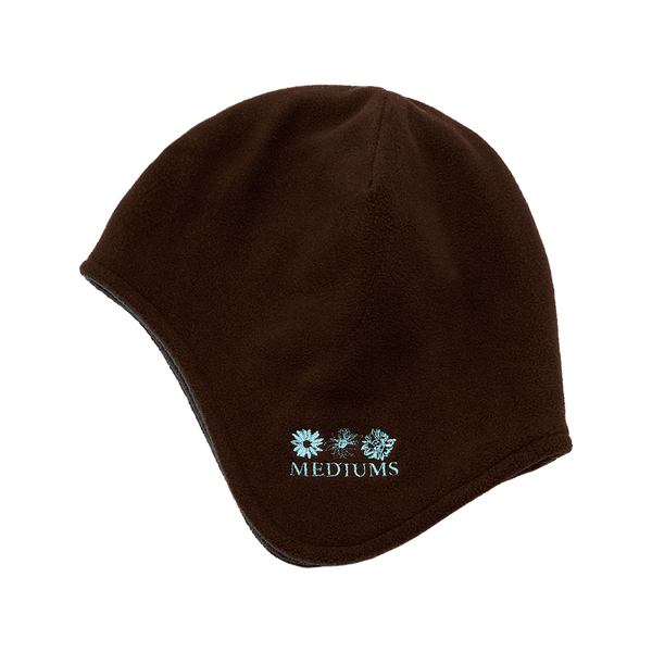 Sunflower Logo Ear Flap Fleece Beanie - Brown