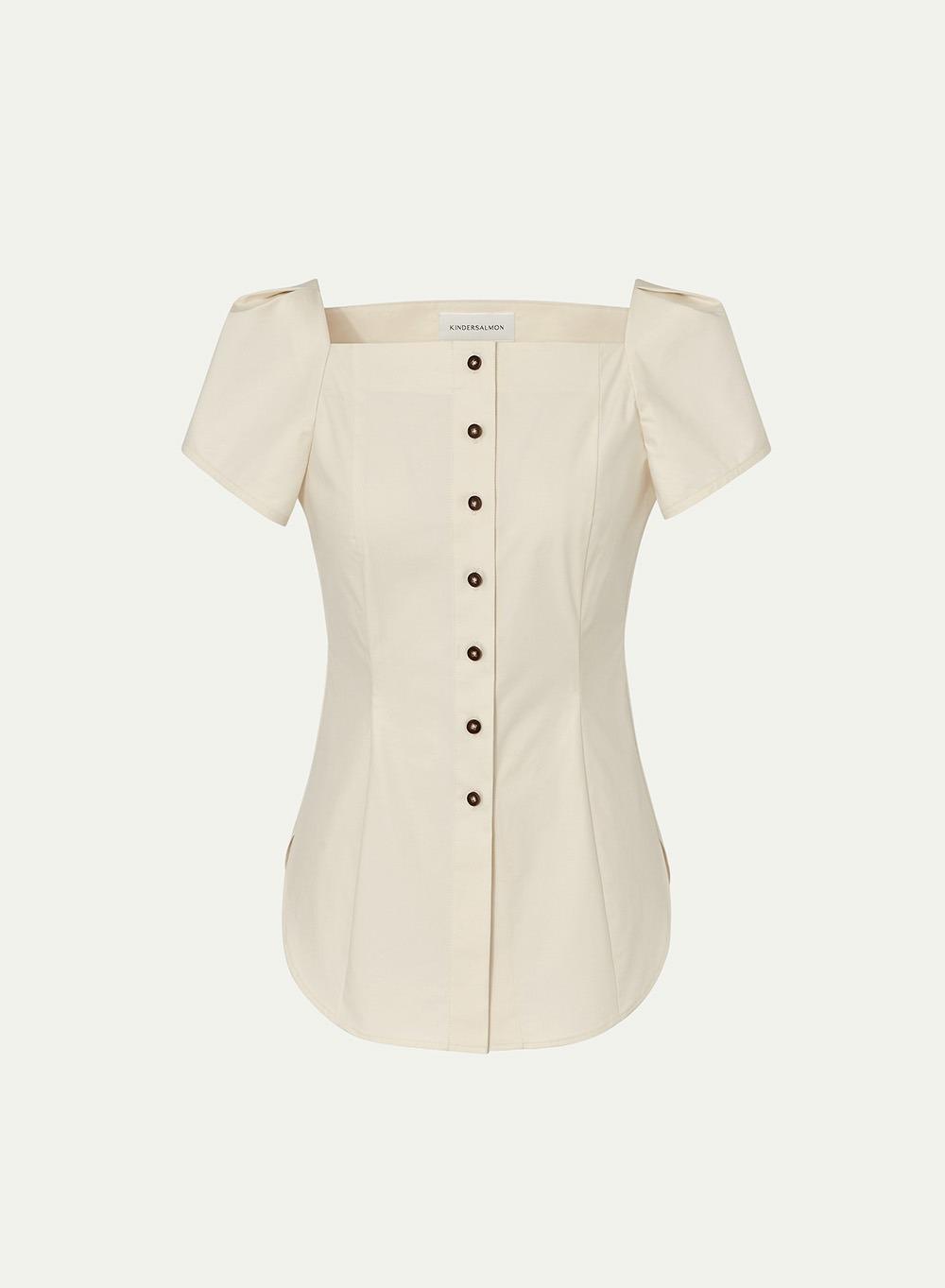 [예약배송] SS24 Button Shirt Cream