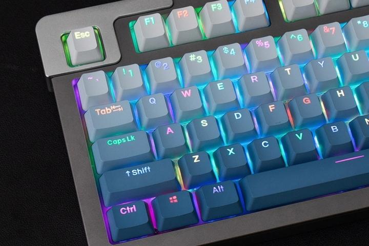포그블루 LED투과 키캡 PBT OEM 이중사출 (104키)