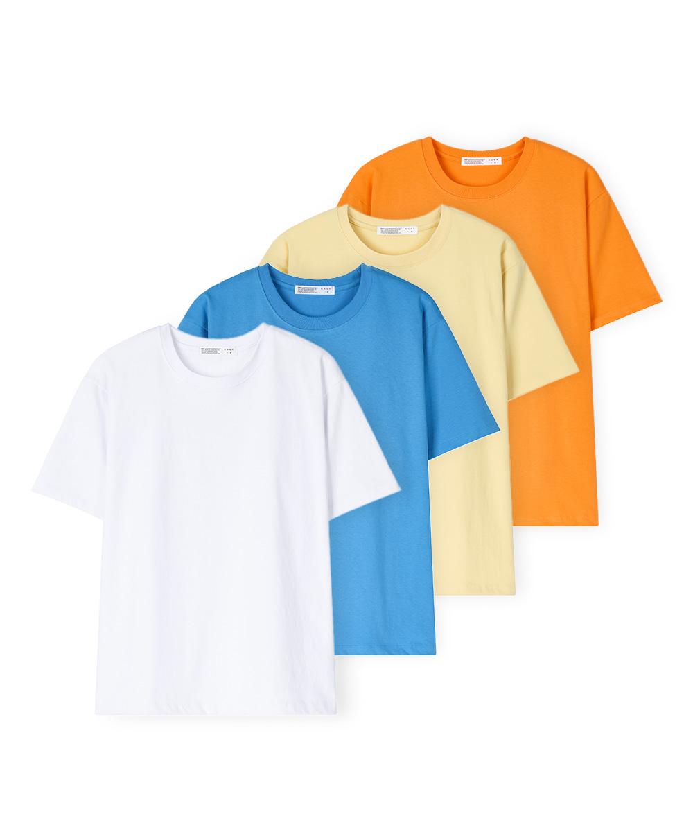 [2PACK] SOFT ROUND T-SHIRTS - 4 COLOR