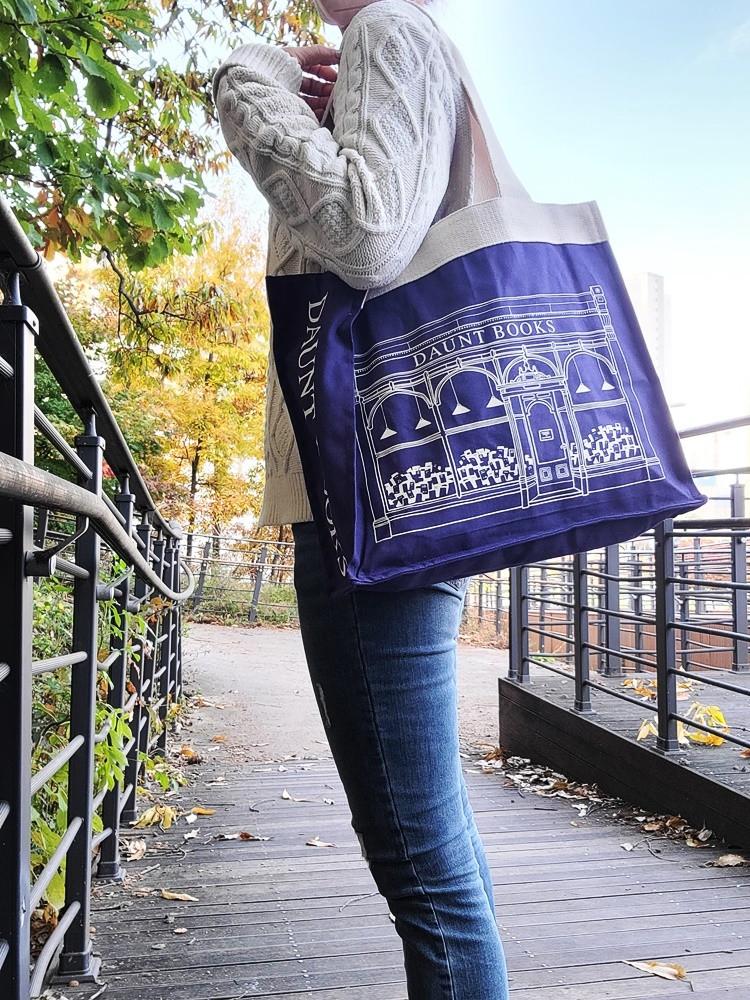 [당일배송]런던 Daunt books 다운트북스 캔버스에코백 돈트북스 데일리가방 스퀘어백