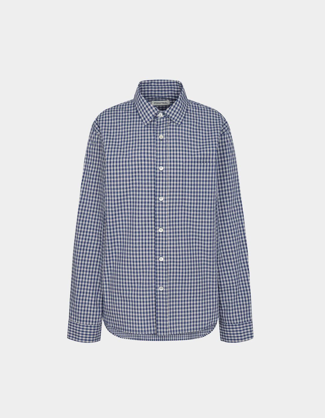[Re-Order] Henry Check Shirt (Blue)