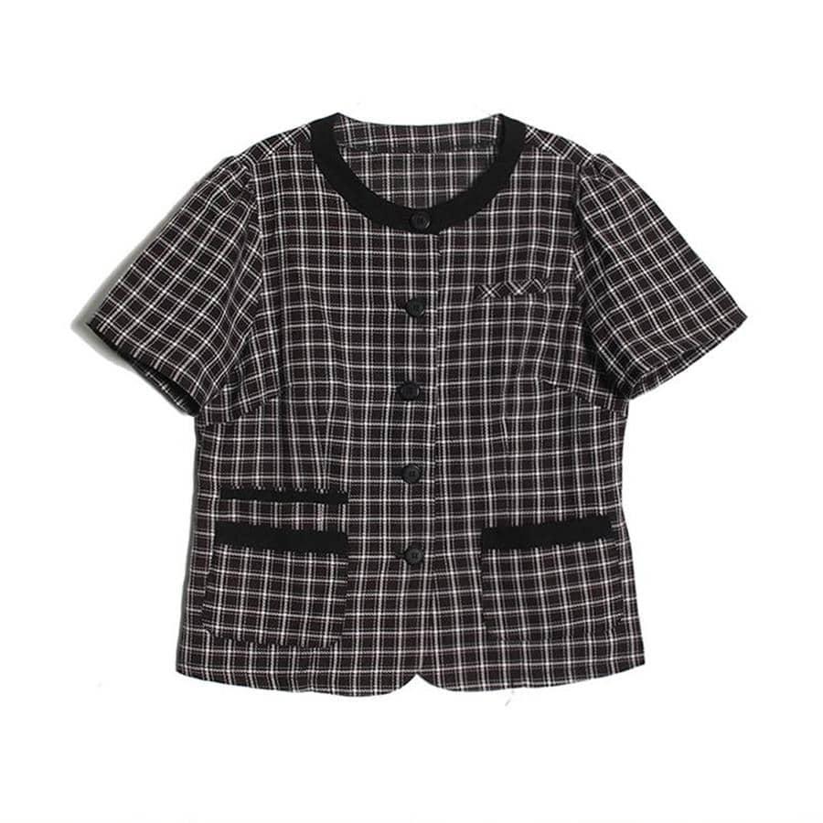 check blouse