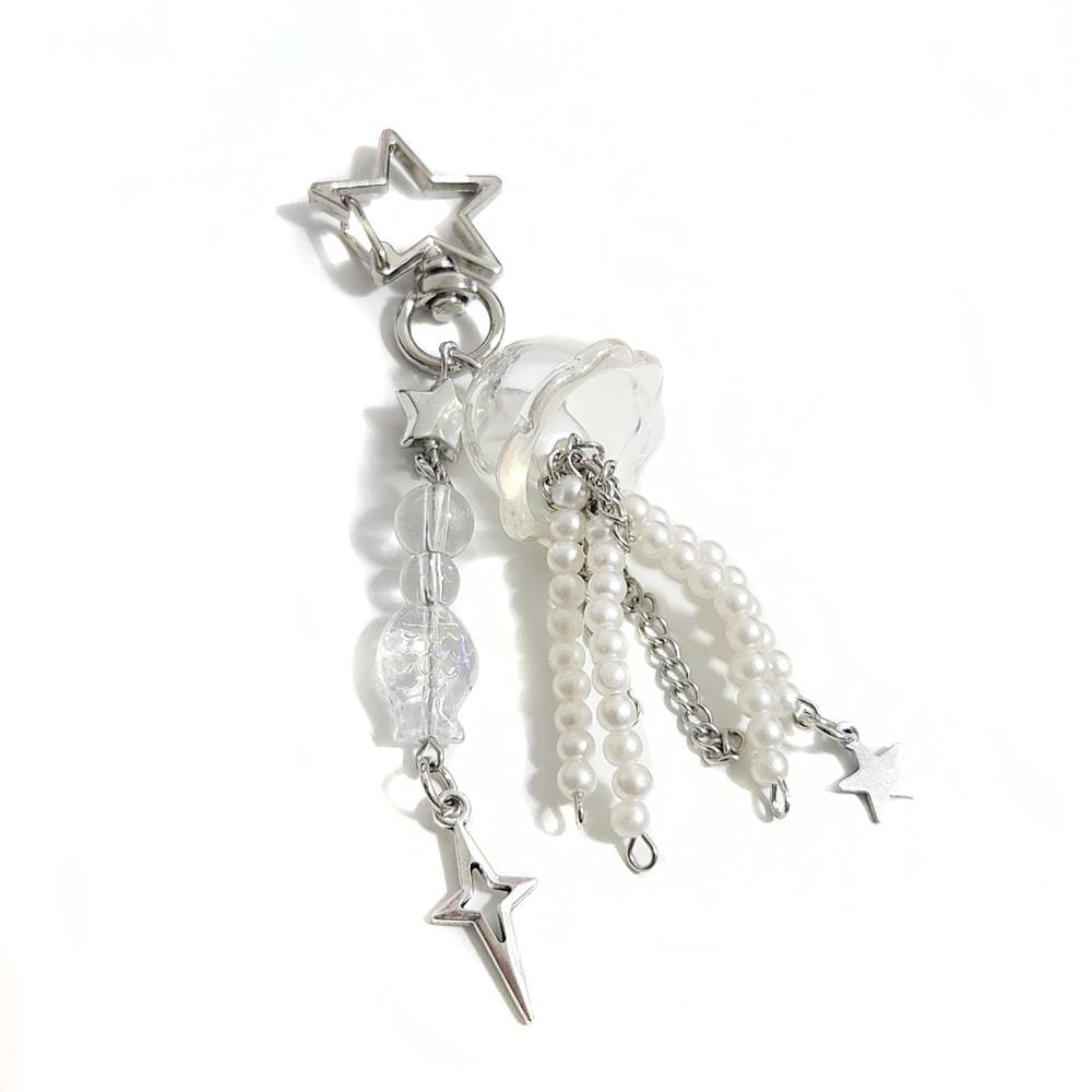 Jellyfish Keyring 진주