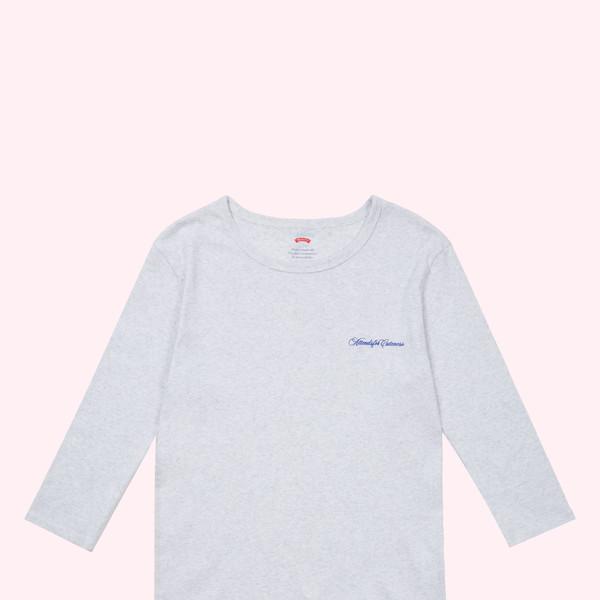 Three-quarter sleeve Tee shirt (Gray)