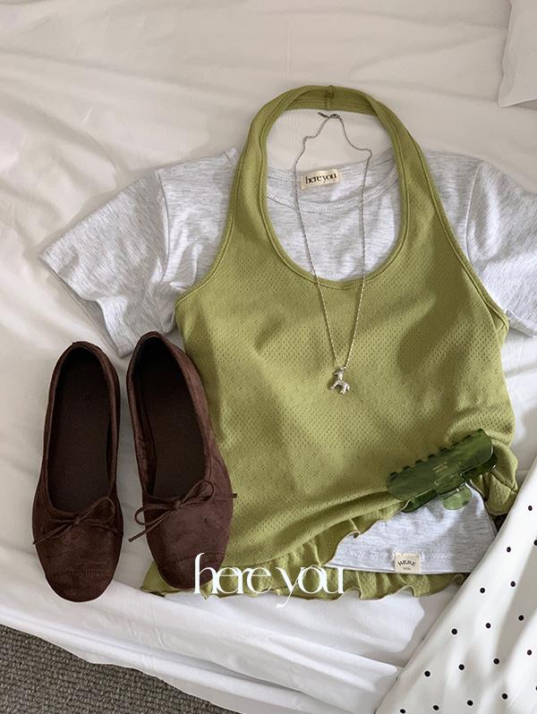 유리에 컬러추가/3만장판매🎉[here you] 히얼유 베이직 반팔 T (사계절반팔티/무지티/기본티/레이어드/모달/여름/봄반팔)