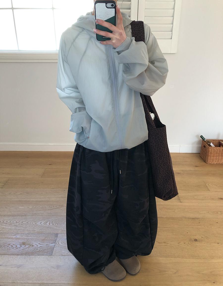 쉘 절개 윈드 브레이커 (2color)